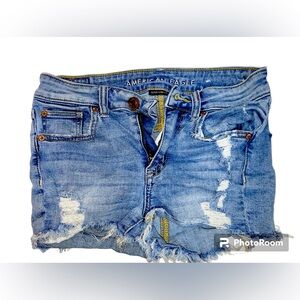 American Eagle Blue Jean Shorts Size 2